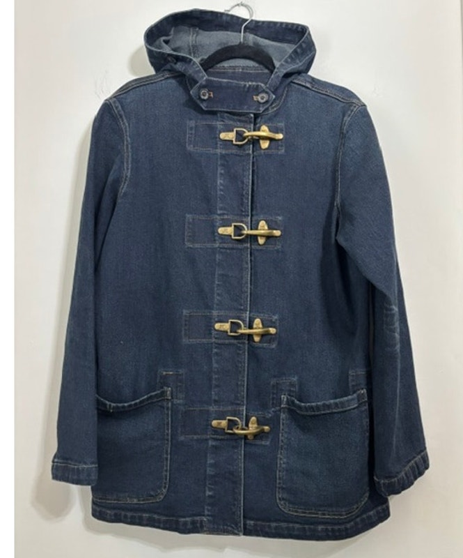 Vintage Ralph Lauren Jeans Co Denim Fireman Jacket Lobster Clasp Womens Xl